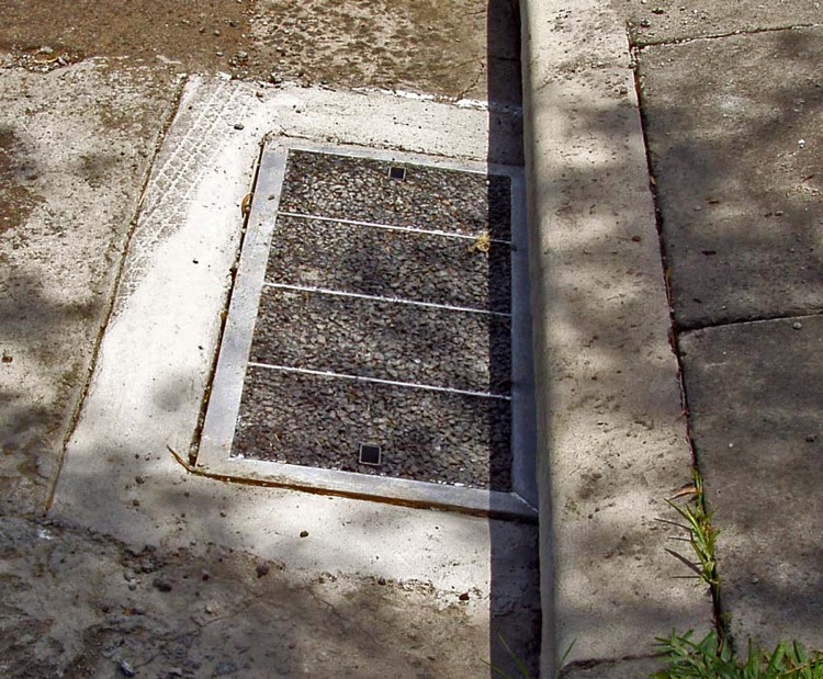 hidden drain access cover