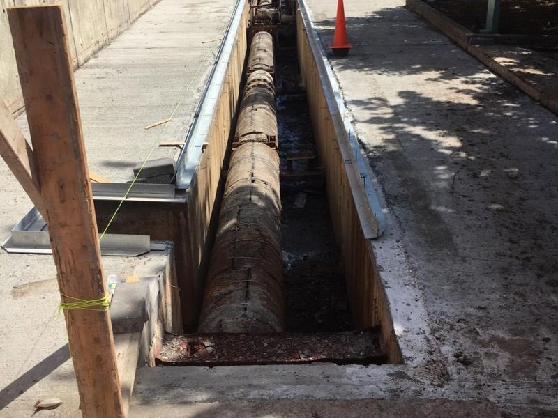 hidden access trench covers
